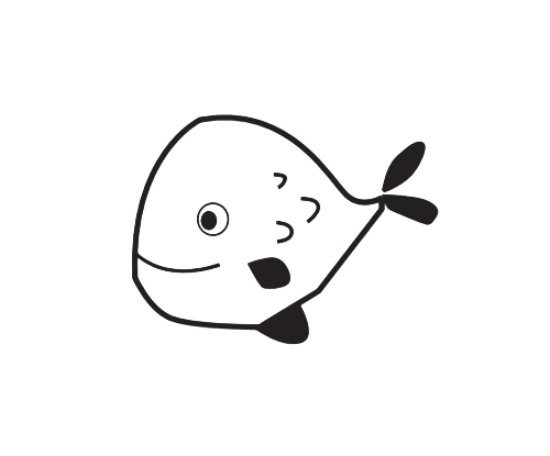 Meermotive Fisch kugelig